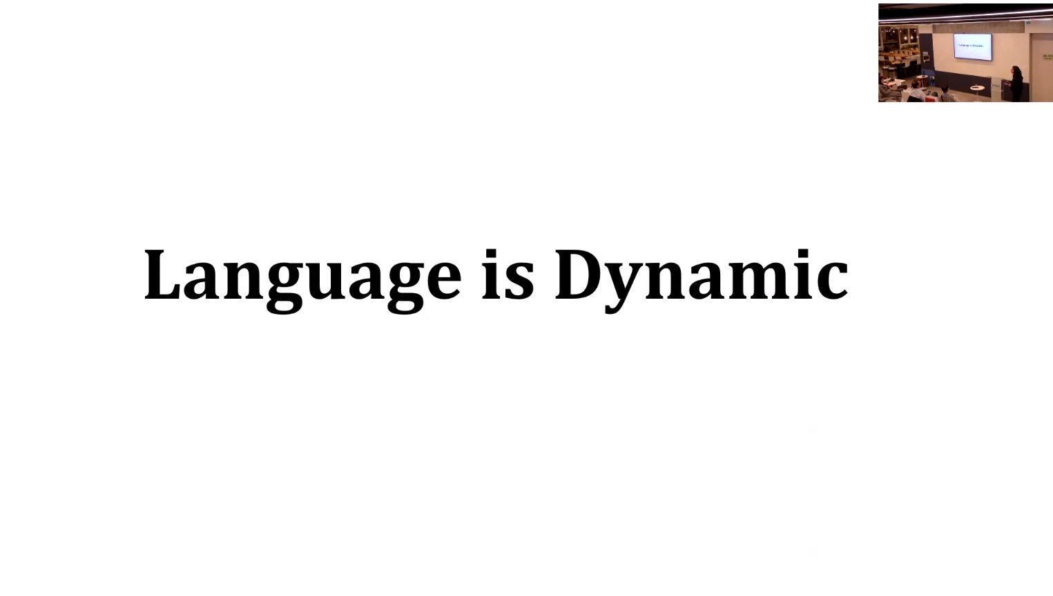 language is dynamic